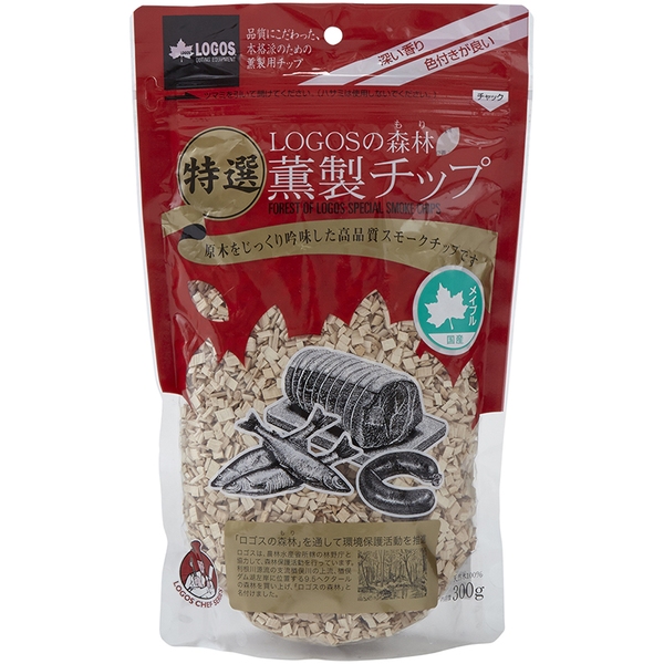 LOGOSの森林 特選薫製チップ300g（メイプル）