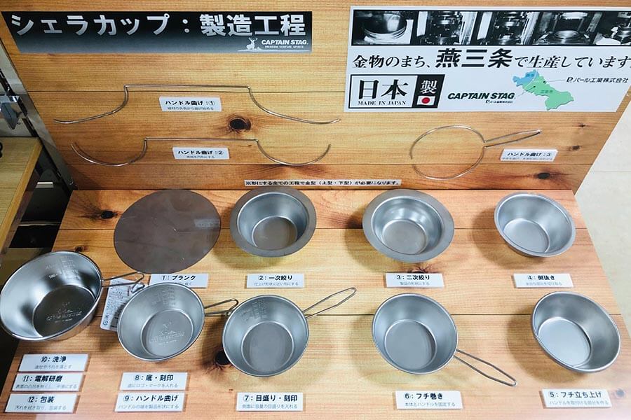 シェラカップは15もの製造工程を経て製品化