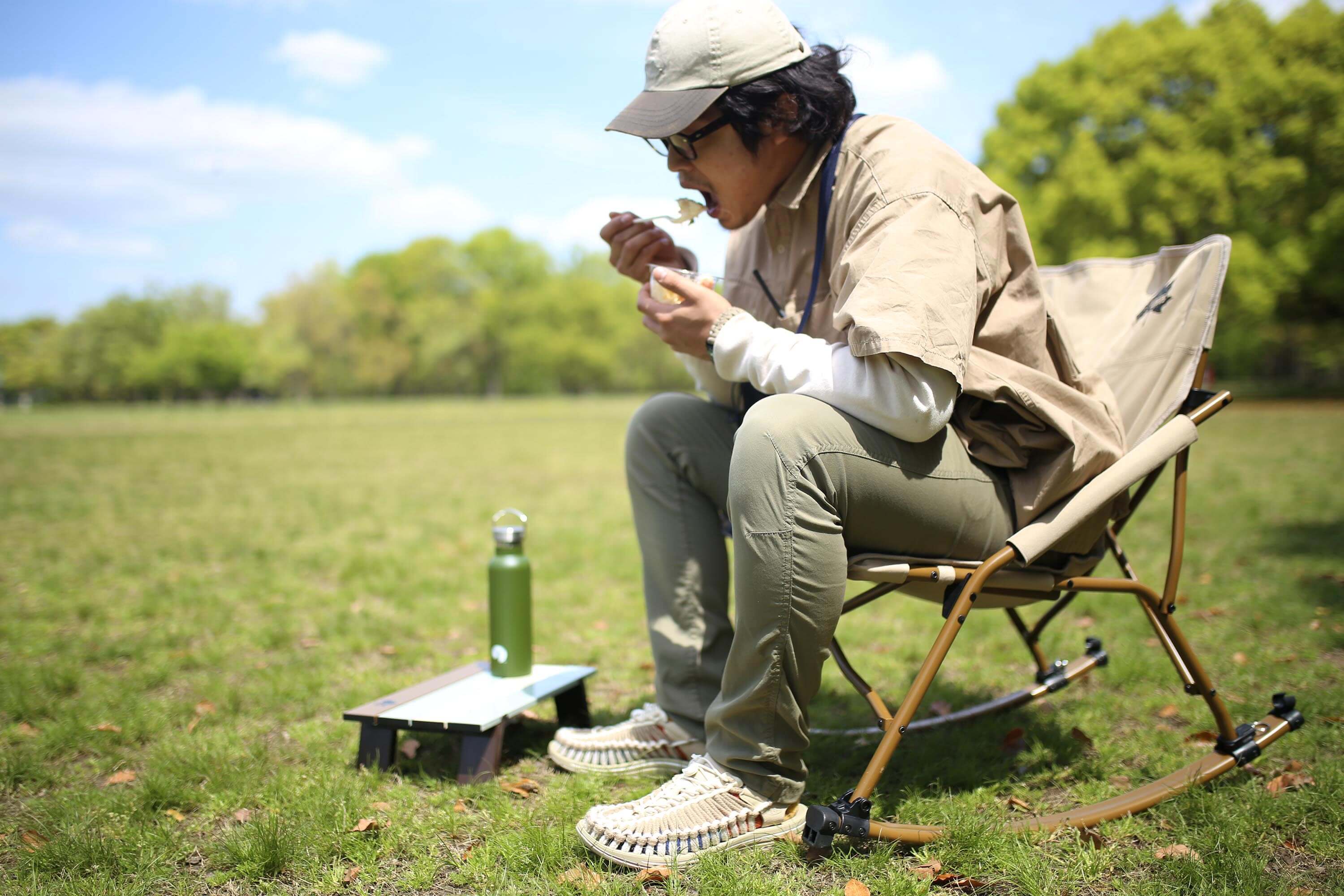 チェアリングでの食事の様子