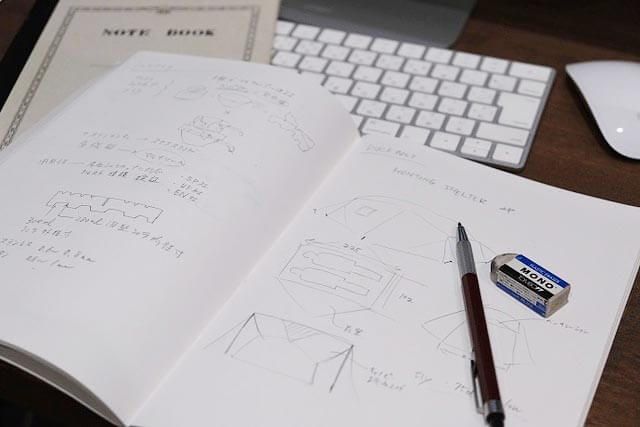 DUCKNOT(ダックノット)テント開発情報