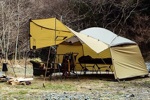 ハンティング ドーム テント 2P ハンティングカーキ