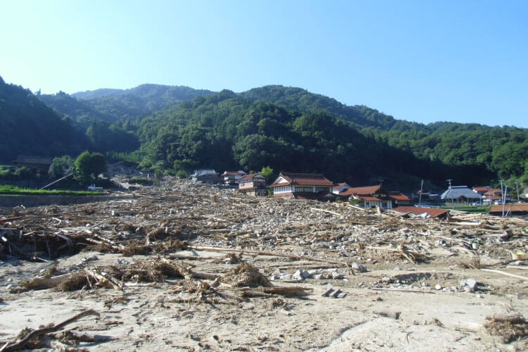 広島県呉市の様子
