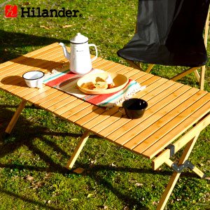 バンブーロールトップテーブル120