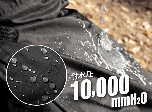 優れた防水・防風性能