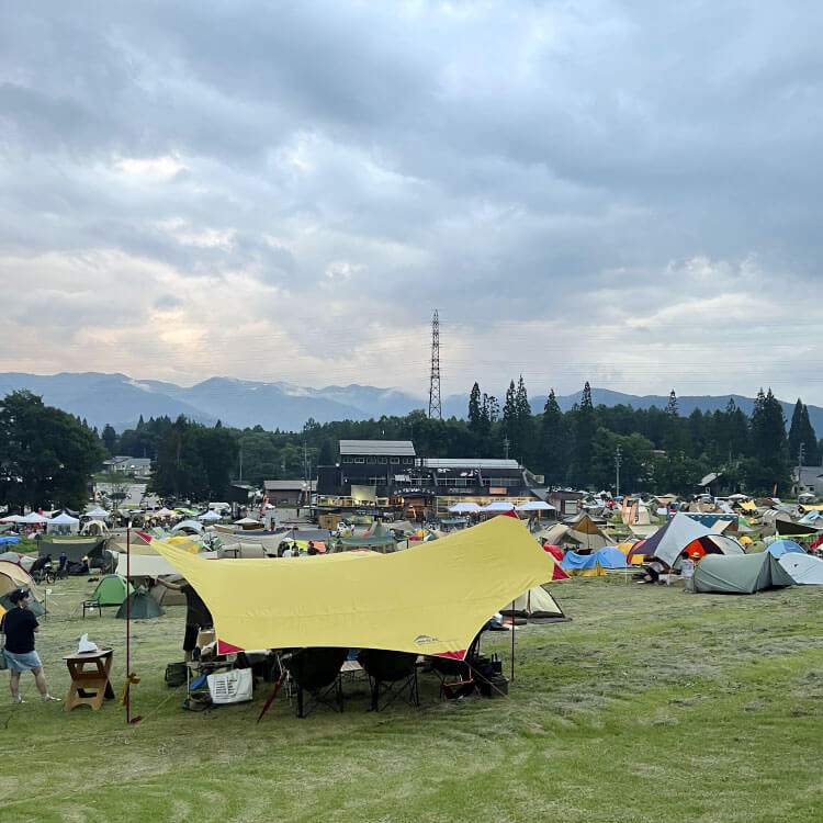 OMM会場に併設されたキャンプサイト