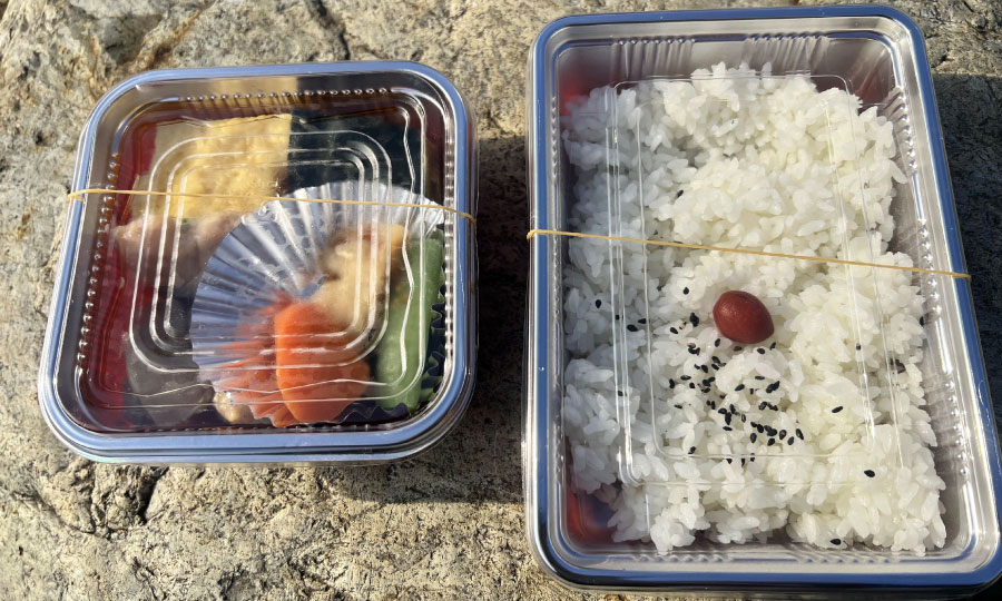 OMM LITE二日目の朝食のお弁当