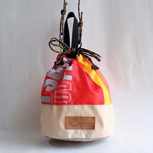 Upcycle Kinchak M Sunset【巾着M サンセットカラー アップサイクル商品購入】