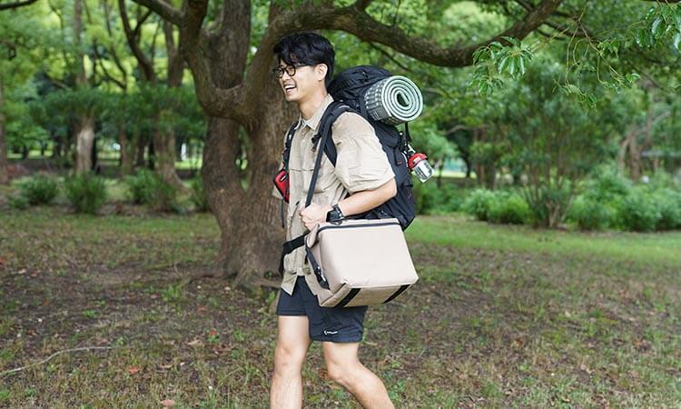 バックパックスタイル移動の様子