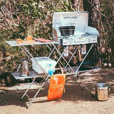 [キッチンスタンドII]が一台あれば、調理しやすくなること間違いなし♪