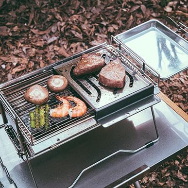 ちょっとした焼き料理を楽しみたい方にはこのセット！ソロキャンに最適！