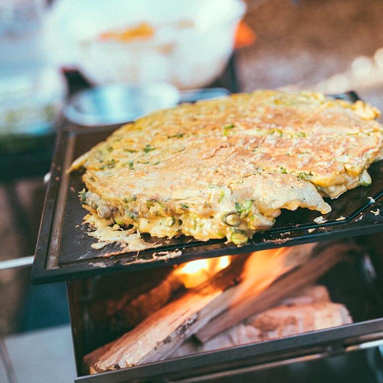 過去に食べたネギ焼きをもう一度食べたいという思いでトライ！