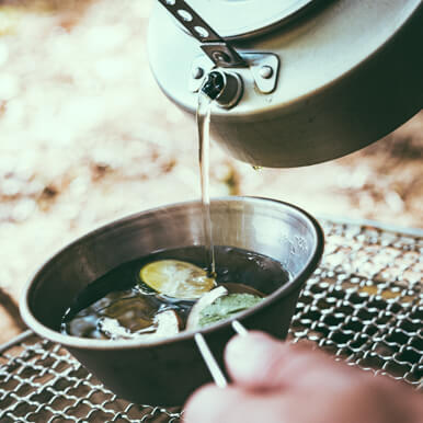 ユニフレーム社員イチオシ飯(2)：[ユニセラ]×[ウィング網]で作る土瓶蒸し！