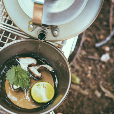 ユニフレーム社員イチオシ飯(2)：[ユニセラ]×[ウィング網]で作る土瓶蒸し！