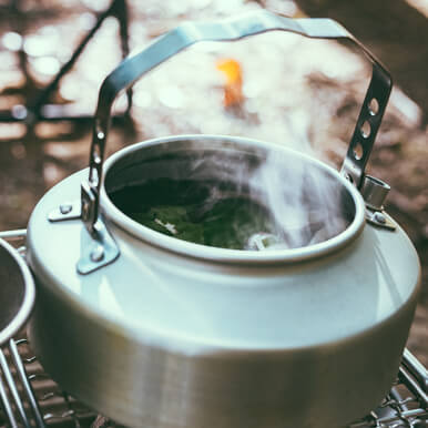 ユニフレーム社員イチオシ飯(2)：[ユニセラ]×[ウィング網]で作る土瓶蒸し！