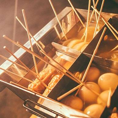 肌寒い時に嬉しいのはやっぱりおでん！今回は、屋台風！？