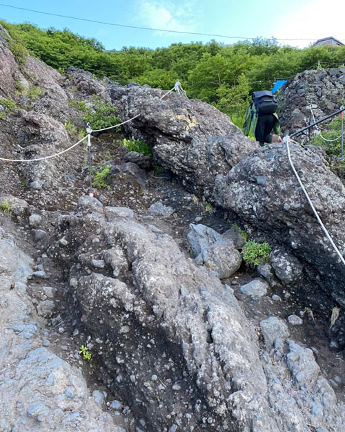 富士登山中