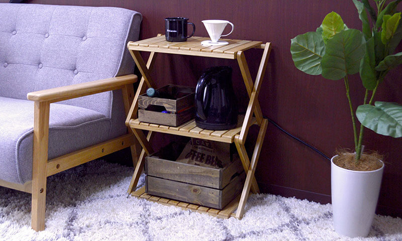 ハイランダー（Hilander）バンブー3段ラック