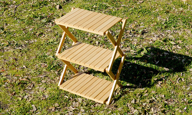 ハイランダー（Hilander）バンブー3段ラック