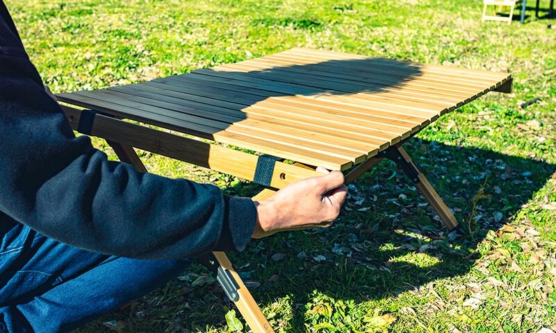 ハイランダー（Hilander）バンブーロールトップテーブル