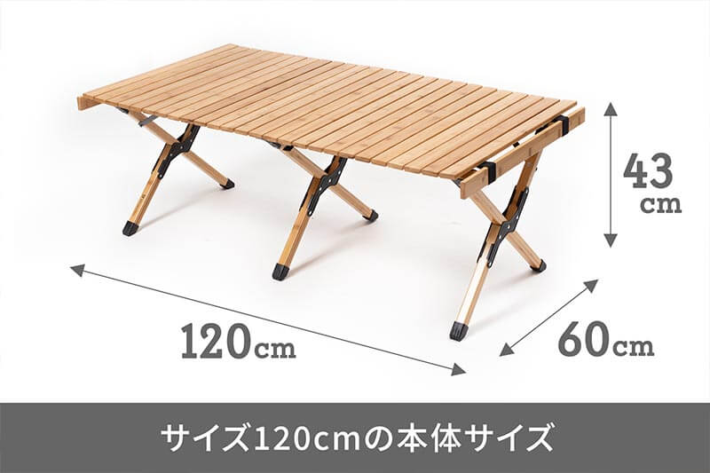 本体・収納時のサイズ