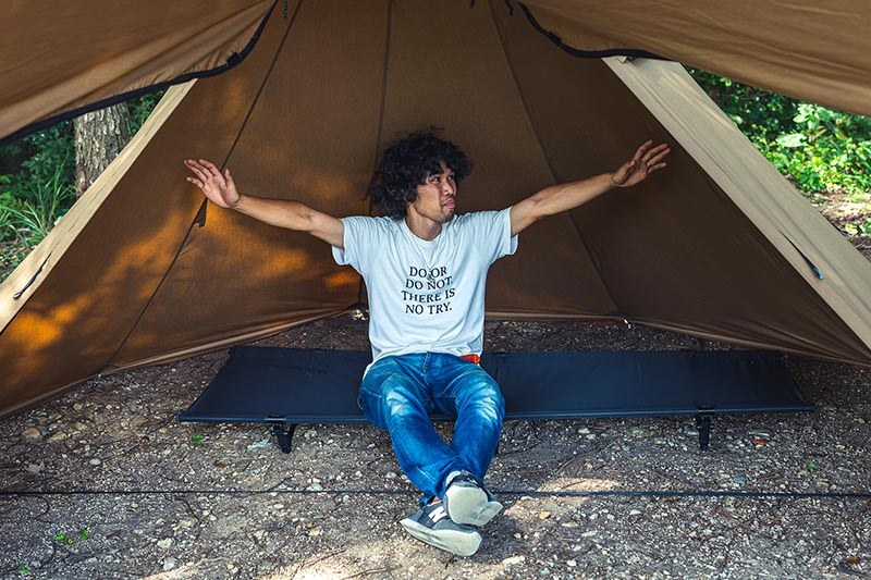 HilanderのA型フレーム採用による広い室内空間を実現