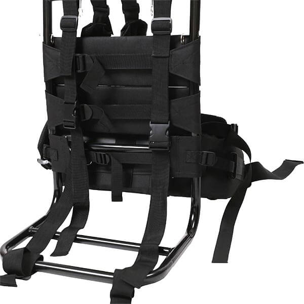 軽量アルミ背負子フルアウトのバックル付きベルト