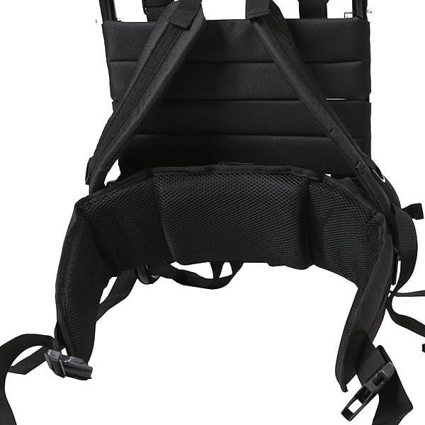 軽量アルミ背負子フルアウトのウエストベルト