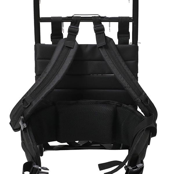 軽量アルミ背負子フルアウトのショルダーハーネス