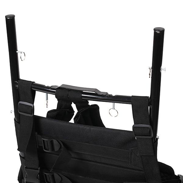 軽量アルミ背負子フルアウトのキャリーバンドリング