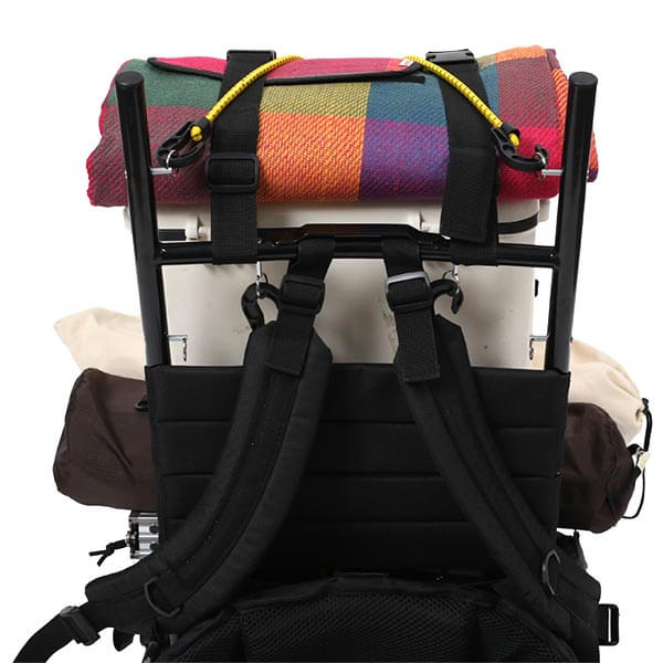 軽量アルミ背負子フルアウトのクッション性のある素材