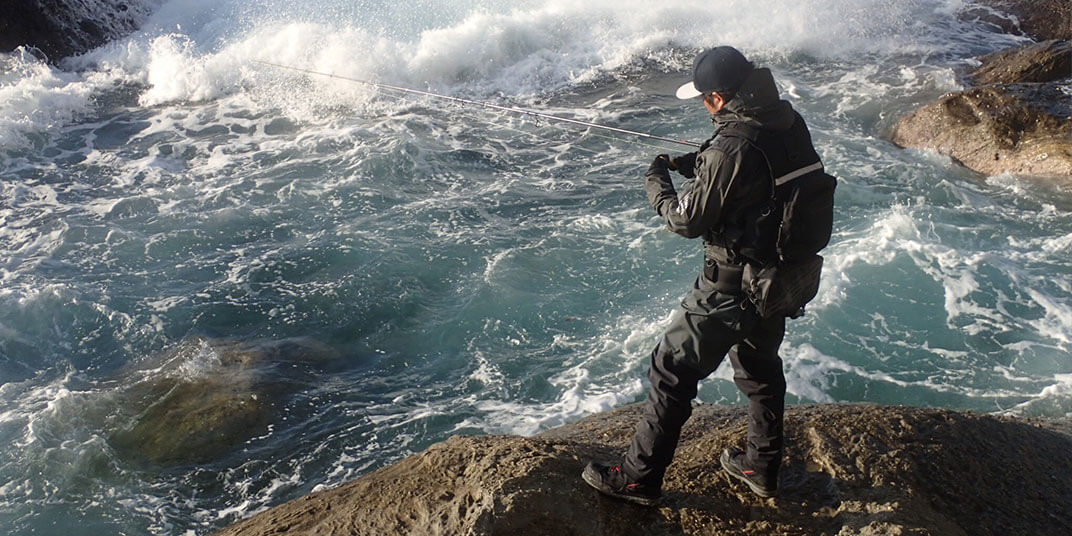 ウェーダーでの釣り