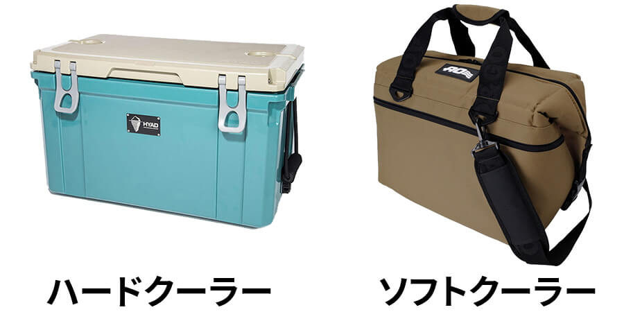 クーラーボックスの種類